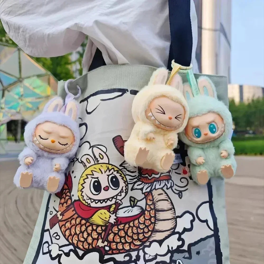 Labubu Muñeca llavero: suave, coleccionable y adorable | Perfecto para mochilas, bolsos o como regalo